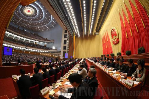 TASK FULFILLED: The Third Session of the 12th National People's Congress concludes in Beijing on March 15 (LAN HONGGUANG)