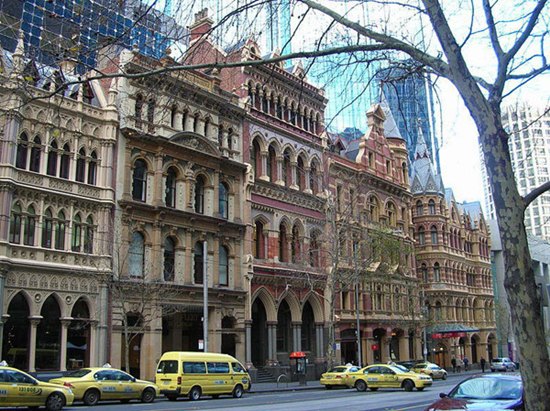 An undated file photo of Collins Street in Melbourne. [Photo from web]
