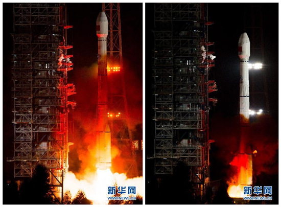 China launched a new-generation satellite into space for its indigenous global navigation and positioning network at the Xichang Satellite Launch Center in the southwestern province of Sichuan. (Photo/Xinhua)