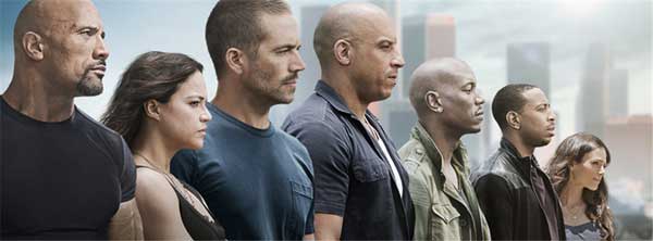 Scenes from the film Fast and Furious 7. Photo provided to China Daily  