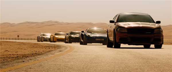 Scenes from the film Fast and Furious 7. Photo provided to China Daily  