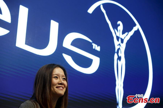 Retired two-time Grand Slam champion Li Na attends a press conference for the Laureus World Sports Awards 2015 in Shanghai, April 14, 2015.  (Photo/Agencies)