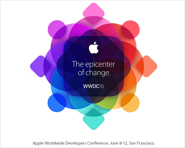 The tagline of Apple's 2015 Worldwide Developers Conference is the epicenter of change. (Photo: apple.com)