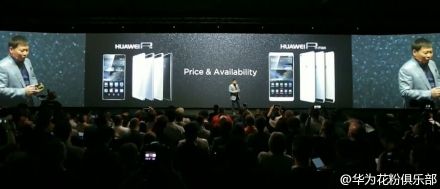 Technology company Huawei on Wednesday launched its two new flagship smartphones P8 and P8max in London.