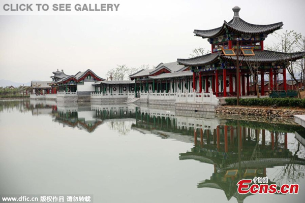 A replica of the Old Summer Palace, also known as Yuanmingyuan, constructed in Hengdian, Zhejiang province, will open partially from May 10. Built to the scale of the one in Beijing destroyed in 1860 by British and French forces; it features 95 percent of the original architecture.(Photo/ IC)