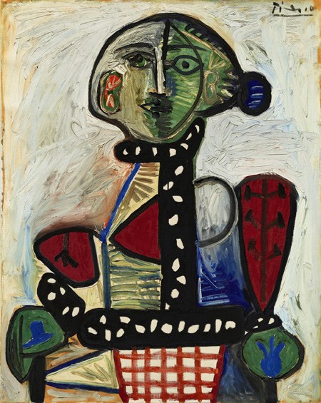 Femme au Chignon Dans un Fauteuil by Pablo Picasso has been sold for $29.9 million. Wang Zhongjun / For China Daily  