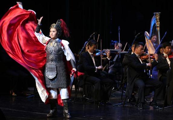 The opera Mulan Psalm is based on the famous Chinese folk-lore about a woman hero, Hua Mulan. Photo by Jiang Dong/China Daily