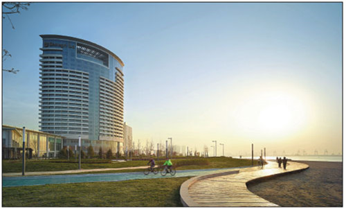 Shangri-La Hotel, Qinhuangdao is located in a small seaside city about 300 kilometers east of Beijing that is renowned for its blue waters and golden beaches. ��Photos provided to China Daily��