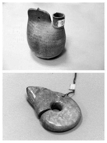 The recovered artifacts.(Photo/Provided by the police)