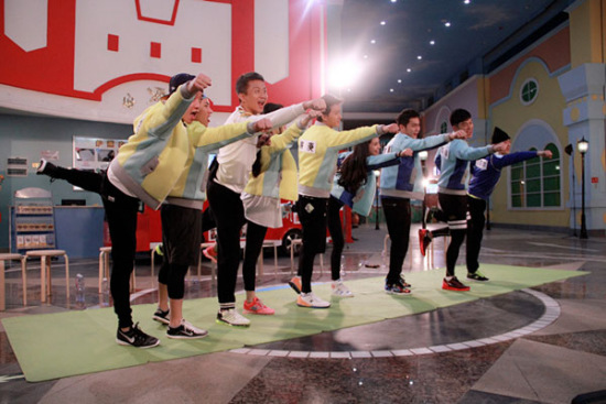 Celebrities from Running Man Season Two (Photo/Xinhua)