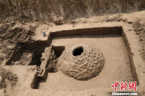Photo shows the ancient tomb from Northern Song Dynasty discovered in Wuyi county, North China's Hebei province. (Photo/Chinanews.com)