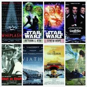 Posters for the films to be screened during this year's Shanghai International Film Festival Photos: Courtesy of the event organizer