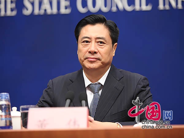 Vice Cultural Minister Dong Wei says that China has produced a series of cultural productions with distinct characteristics to commemorate the 70th anniversary of the victory of the War of Resistance against Japanese Aggression, July 6, 2015. (Photo/China.org.cn)