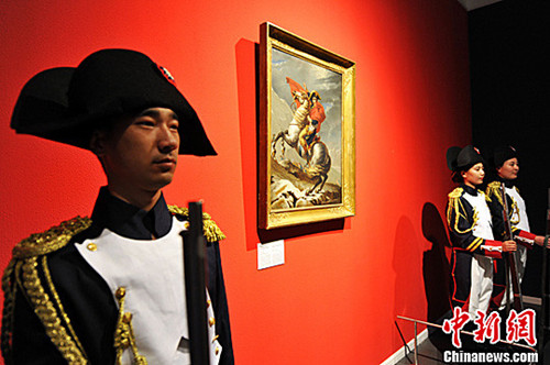 More than 280 items from Bonaparte's private collections are on display in a museum in Shenyang in Northeast China's Liaoning Province. Photo/China News Service