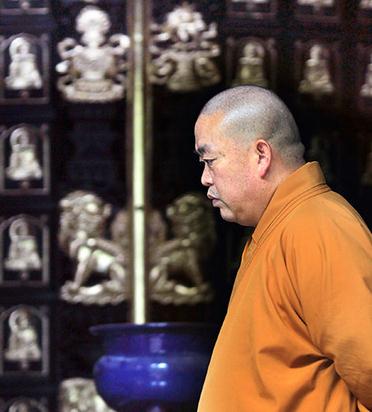 Shi Yongxin, the abbot of Shaolin Temple who has been the subject of an online attack. (Zhu Xingxin/China Daily)