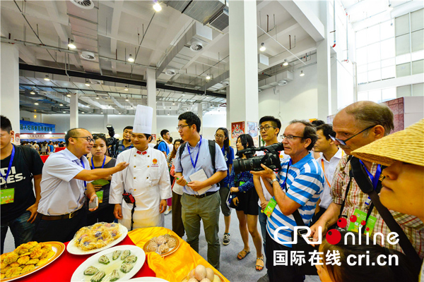 A snack stand at the just-concluded World Potato Congress.(Photo/CRI)