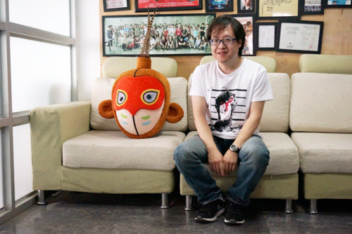 Tian Xiaopeng, director of the animated feature Monkey King: The Hero is Back, gives an exclusive interview to chinadaily.com.cn. (Photo by Yu Xiaoou/chinadaily.com.cn)