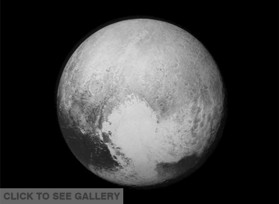 The latest and most detailed image of Pluto sent back to Earth. This was captured by New Horizons at about 4 p.m. EDT on July 13, about 16 hours before the moment of closest approach. The spacecraft was 476,000 miles from the surface.(Photo provided to China News Service)