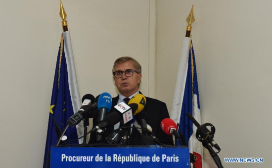 Deputy Paris Prosecutor Serge Mackowiak attends a press conference on Malaysia missing flight MH370 in Paris, France, Aug. 5, 2015. (Photo: Xinhua/Li Gengxing)
