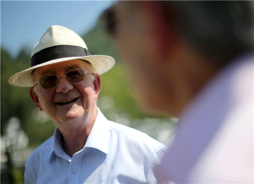 George Cautherley, 73, spent the first three years of his life in the Stanley Internment Camp with his parents and thousands of other internees. (Edmond Tang/China Daily)