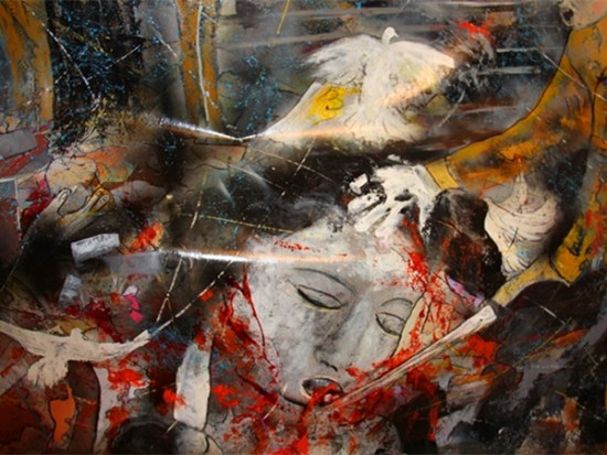 French painter Christian Poirot has created an emotional painting to commemorate the Nanjing Massacre.