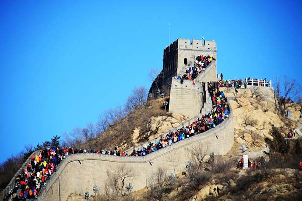 The scenic area of Badaling Great Wall in Beijing in this file photo. (Photo/chinadaily.com.cn)