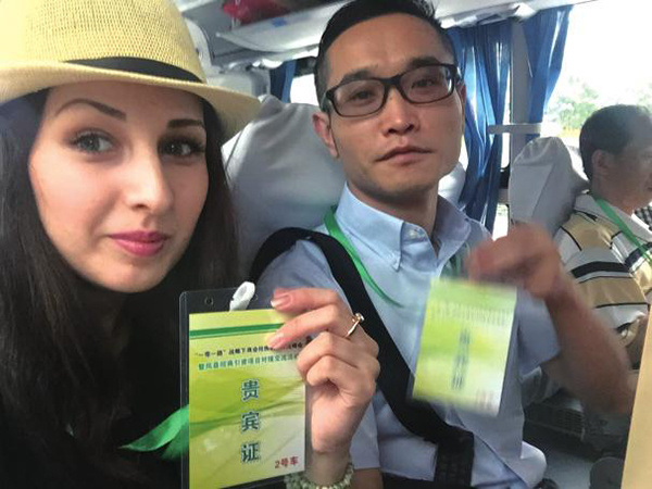 Yuan Chaohui and Anita Jumekenova. (Photo provided to China Daily)