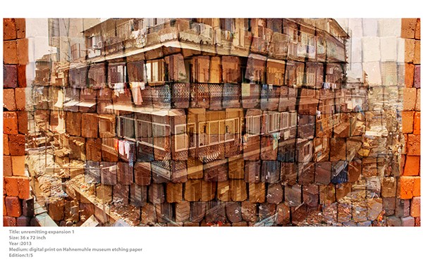 Indian artists display their works in a Beijing art show. Highlights include Unremitting Expansion by Pooja Iranna, Seventy Synonyms for Water in Sanskrit by Sheba Chhachhi, Vulnerable Guardians by Arunkumar H.G. and Untitled (Reflection) by Atul Bhalla.(Photo provided to China Daily)