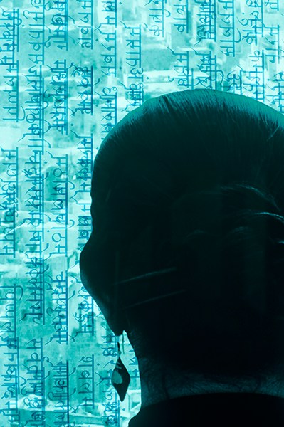 Indian artists display their works in a Beijing art show. Highlights include Unremitting Expansion by Pooja Iranna, Seventy Synonyms for Water in Sanskrit by Sheba Chhachhi, Vulnerable Guardians by Arunkumar H.G. and Untitled (Reflection) by Atul Bhalla.(Photo provided to China Daily)