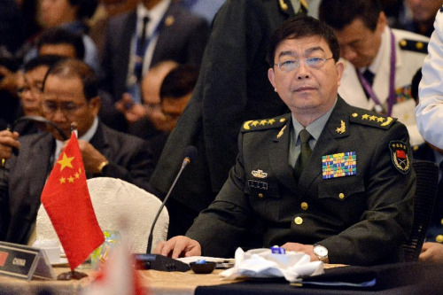 China's Defence Minister Chang Wanquan attends the ASEAN (the Association of Southeast Asian Nations) Defense Ministers' Meeting (ADMM) Plus in Malaysia, Nov. 4, 2015. (Photo: Xinhua/Chong Voon Chung)