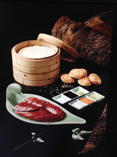 Peking duck by Shang Palace Chinese restaurant. (Photo provided to China Daily)