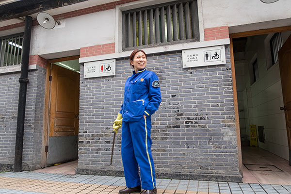 The oldest public toilet in Shanghai, in use for more than 70 years, will be demolished to make way for urban construction. Wang Gang / for China Daily