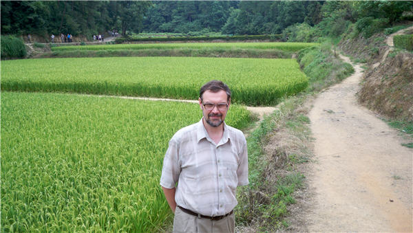 Matychenkov, soil expert from Russia, has found an exciting new ground for his work in Hunan. Photos provided to China Daily