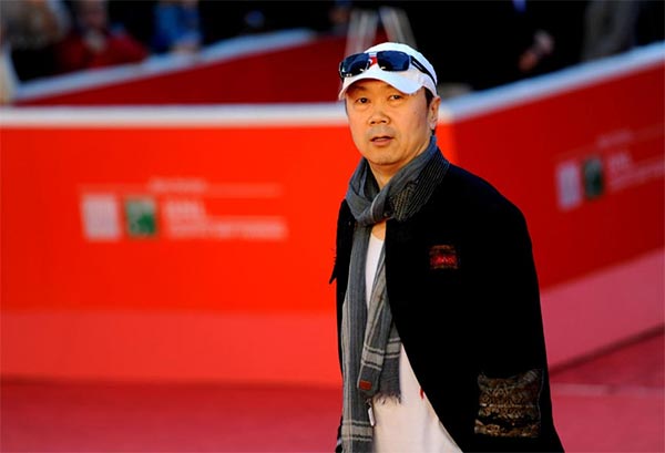 Chinese veteran rocker and director Cui Jian poses during the 8th Rome Film Festival in Rome, Italy on November 13, 2013. Cui's film Blue Bone is to screen during the festival. (Photo/Xinhua)
