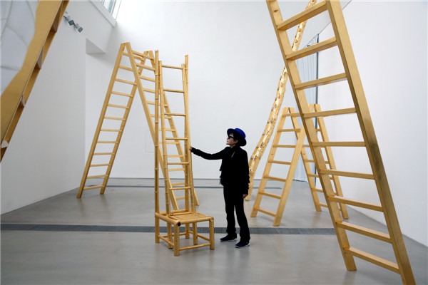 Conceptual artist and singer Yoko Ono in Beijing. ��Photo by Jiang Dong/China Daily��