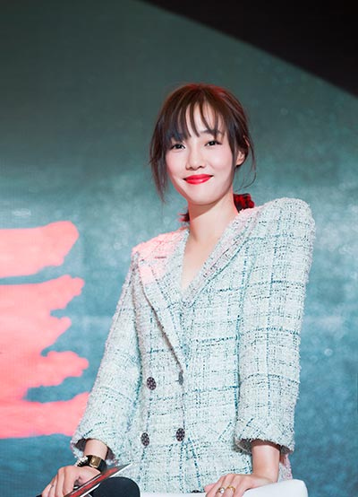 Actress Bai Baihe. (Photo provided to China Daily)