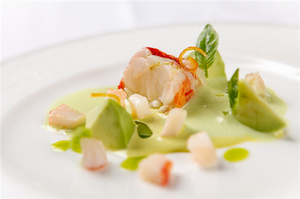 Homard du Maine is available on the a la carte menu. (Photo provided to chinadaily.com.cn)