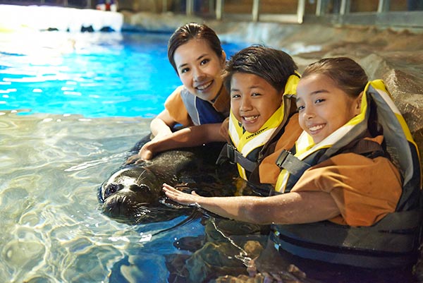 The "Get Closer to the Animals" programmes allows visitors to learn more about animal and environmental conservation. (Photo provided to China Daily)