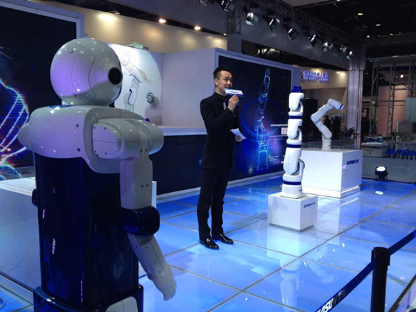 Agile robots by Siasun Robotics. (Photo: ECNS.cn/Qian Ruisha)