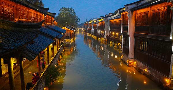 Scenery of Wuzhen. (Photo by Geng Feifei/China Daily)