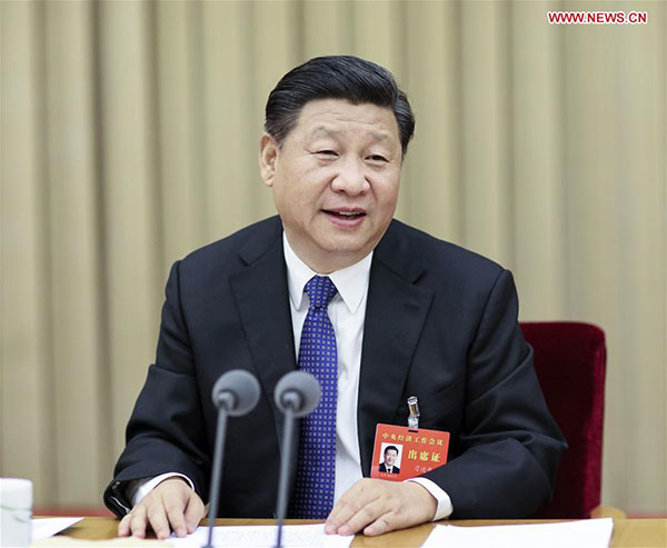 Chinese President Xi Jinping, also general secretary of the Communist Party of China (CPC) Central Committee and chairman of the Central Military Commission, speaks at the Central Urban Work Conference in Beijing. The conference was held in Beijing from Dec 20 to Dec 21. (Photo/Xinhua)
