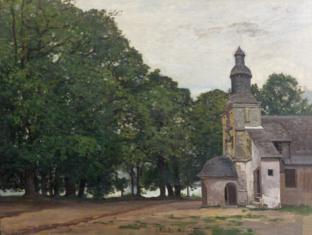 File photo of Monet's The Chapel of Our Lady of Grace at Honfleur.