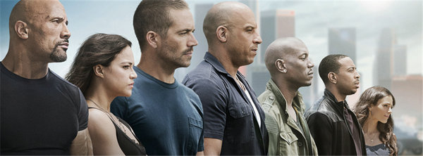 China's movie market has continued growing in 2015. Some of the biggest winners of the year include Fast and Furious 7. (Photo provided to China Daily)
