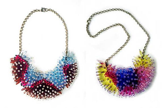 Creations by shortlisted designers of the Yoox Estethica Sustainability awards are eco-friendly but present signature styles as well.(Photo provided to China Daily)