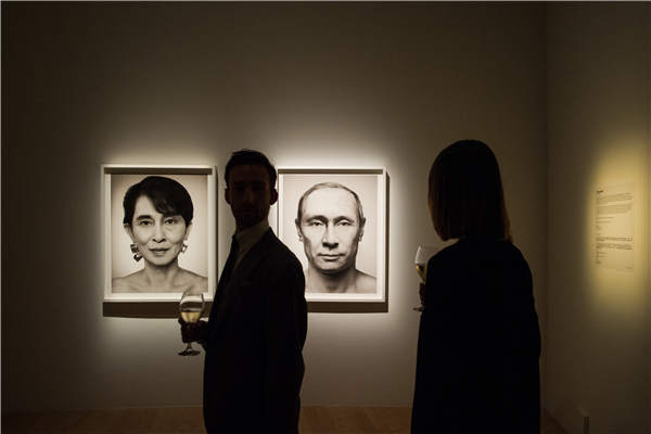 Chinese artist Zhang Wei's photos, titled Artificial Theater - The Leader. Lim Yaohui / Provided To China Daily