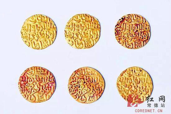 Six ancient gold coins.(Photo/Cdrednet.cn)