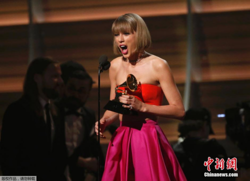 Singer Taylor Swift made history as the first woman to win the top Grammy twice. (Photo/Agencies)