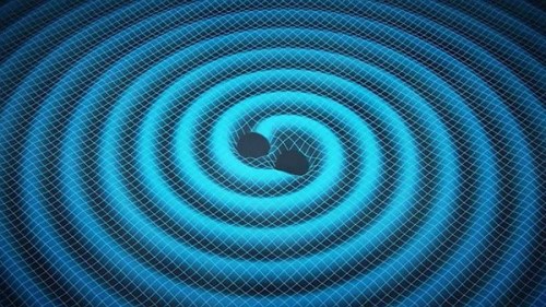 Visualization - Gravitational waves generated by a binary system. (Photo/NASA)