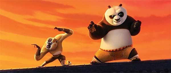 The Monkey and Po in Kung Fu Panda 3. (Photo/Mtime)