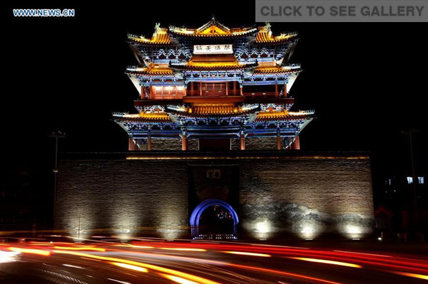 Colorful lights are decorated to greet the upcoming Lantern Festival which will fall on Feb. 22, in the Xuanhua District of Zhangjiakou City, north China's Hebei Province, Feb. 21, 2016. (Photo: Xinhua/Yang Shiyao) Colorful lights are decorated to greet the upcoming Lantern Festival which will fall on Feb. 22, in the Xuanhua District of Zhangjiakou City, north China's Hebei Province, Feb. 21, 2016. (Photo: Xinhua/Yang Shiyao)